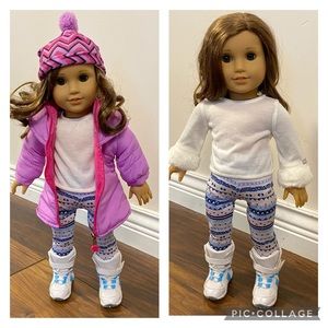 American Girl 5 pc Mix and Match Winter Outfit Set Fits Maplelea other 18” Dolls